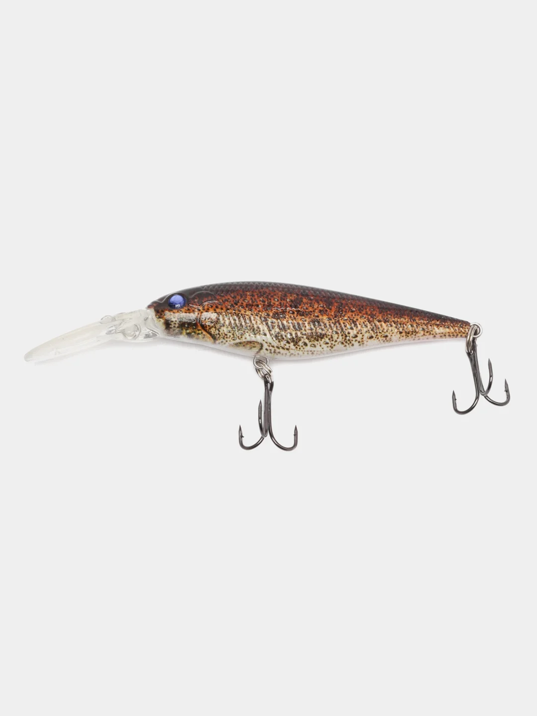 Коричневый рыболовный воблер "Минноу" minnow, 8 см, 8,7 г, 8 цветов
