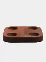 Подставка для яиц или кекса, 4 отделения, d=13 см, 13 х 13 х 2 см, массив берёзы