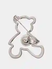 Серебряный брошь "Мишка"