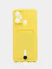 Желтый силиконовый чехол для Infinix Smart 6 Plus (Инфиникс смарт 6 плюс)