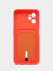 Коралловый чехол силиконовый для Realme C35,  Реалми С35, прозрачный