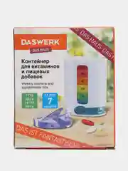 Таблетница, контейнер органайзер для лекарств и витаминов 7 дней 4 приема Daswerk, 630847