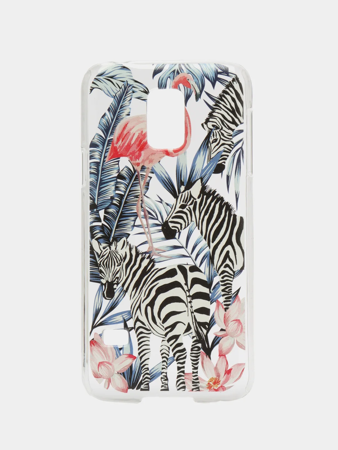 Алый чехол с принтом + защитная пленка для Samsung S5 mini