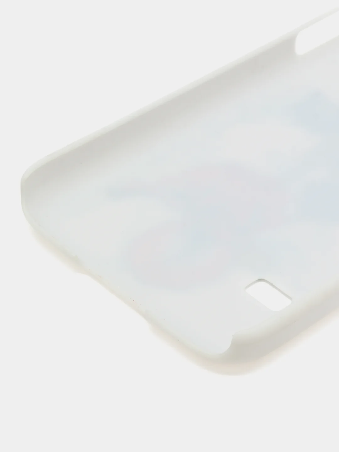 Белый чехол с принтом + защитная пленка для Samsung S5 mini