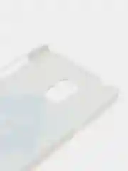 Белый чехол с принтом + защитная пленка для Samsung S5 mini