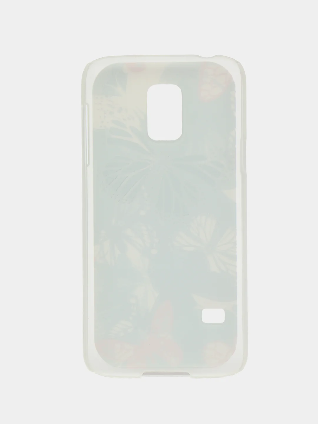 Бордовый чехол с принтом + защитная пленка для Samsung S5 mini