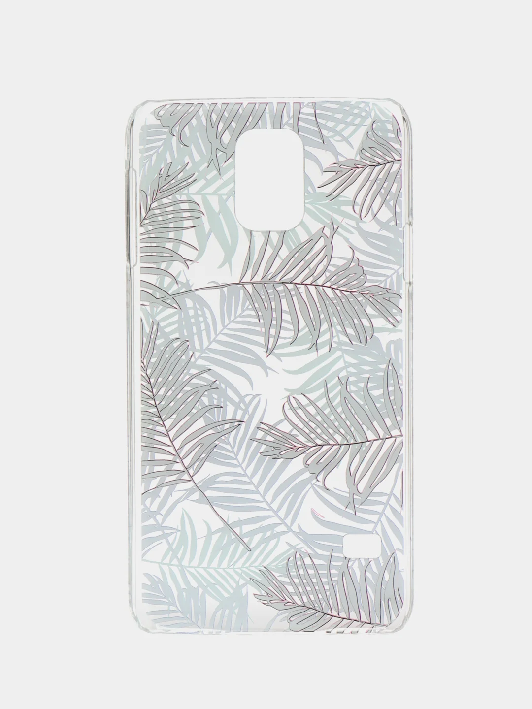 Багровый чехол с принтом + защитная пленка для Samsung S5