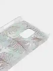 Багровый чехол с принтом + защитная пленка для Samsung S5
