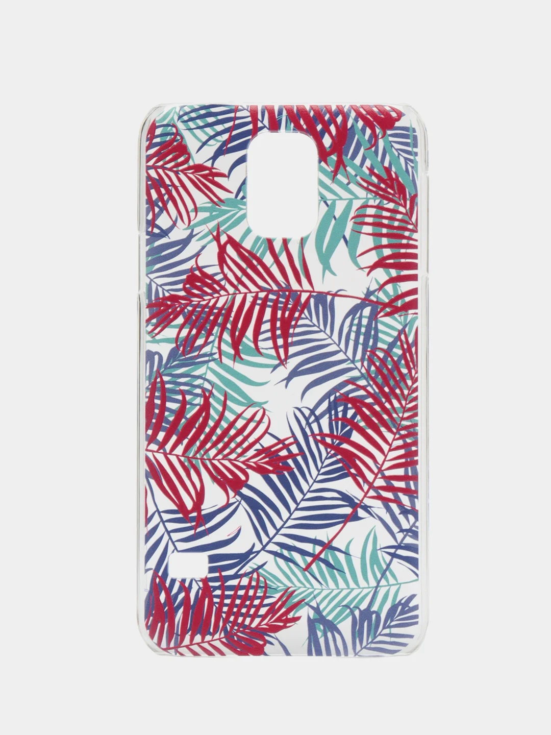 Багровый чехол с принтом + защитная пленка для Samsung S5