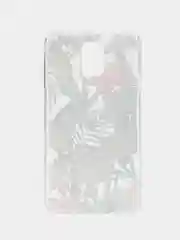 Бежевый меланж чехол с принтом + защитная пленка для Samsung S5