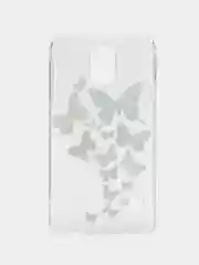 Бордовый чехол с принтом + защитная пленка для Samsung S5
