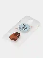 Алый чехол с принтом с приколом + защитная пленка для Samsung S5 / S5 mini