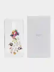 Багровый чехол с принтом с приколом + защитная пленка для Samsung S5 / S5 mini