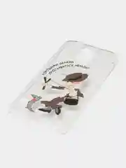 Бирюзовый чехол с принтом с приколом + защитная пленка для Samsung S5 / S5 mini