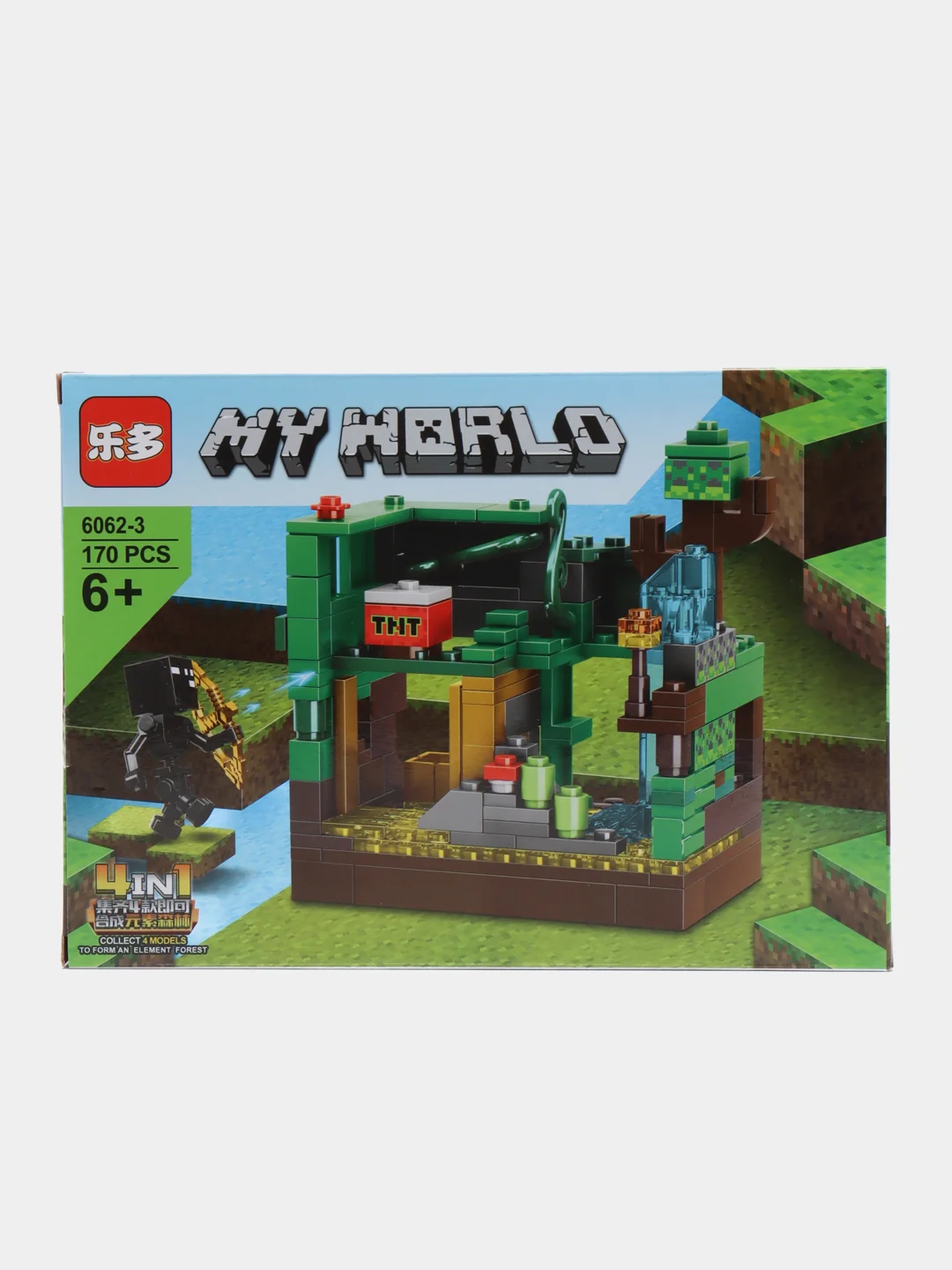 Шоколадный конструктор майнкрафт, дом на дереве, деревня Minecraft, дракон, остров сокровищ, крепость