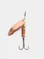Медный блесна вращающаяся в расцветках Aglia Long Silver, на спиннинг, летняя, рыболовная