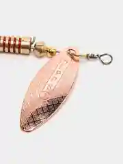 Медный блесна вращающаяся в расцветках Aglia Long Silver, на спиннинг, летняя, рыболовная