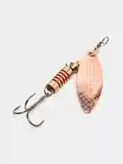 Медный блесна вращающаяся в расцветках Aglia Long Silver, на спиннинг, летняя, рыболовная