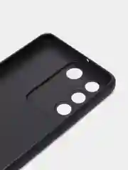 Черный чехол ROSCO для Vivo V27e матовый силиконовый тонкий, бортик вокруг камер