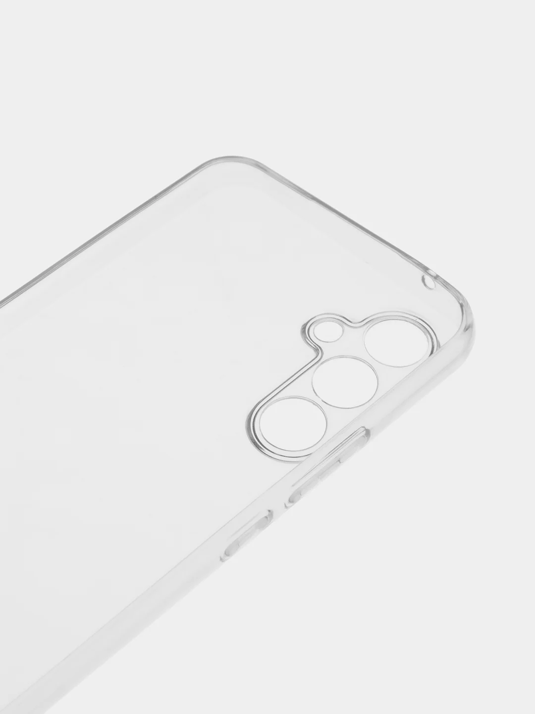 Прозрачный чехол для Samsung Galaxy A54 силиконовый ROSCO прозрачный тонкий с бортиком защитой камер