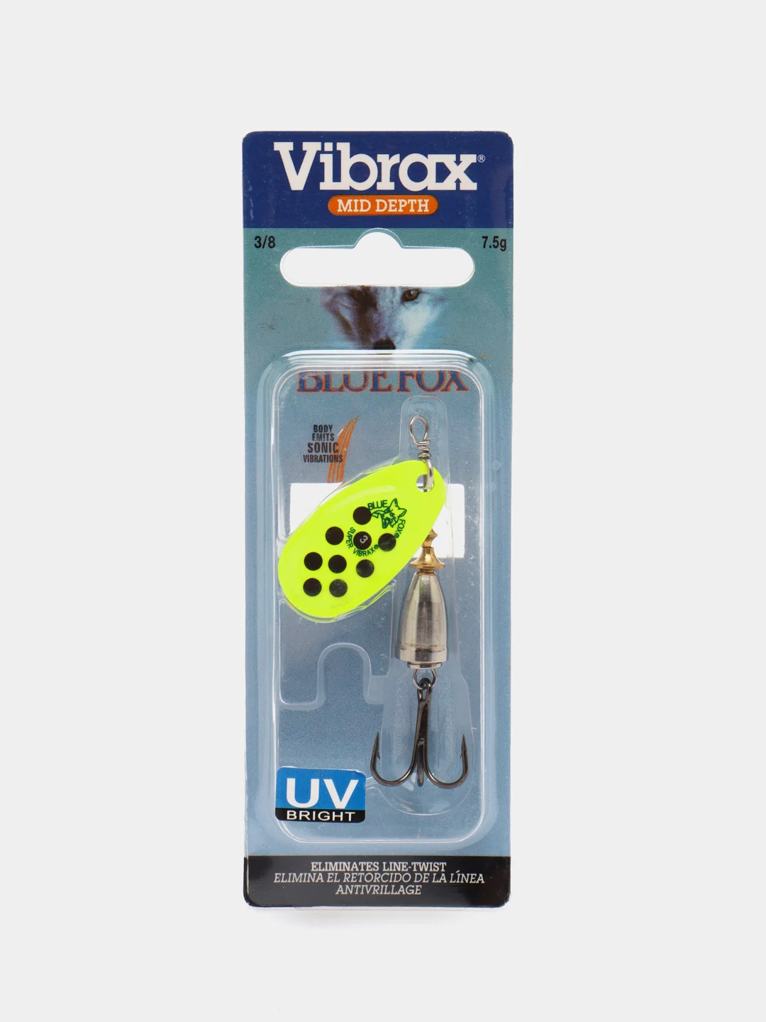 Салатовый вращающаяся рыболовная блесна / вертушка MilrKacle 7гр
