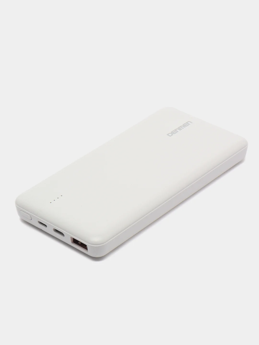 Белый power Bank с быстрой зарядкой Type-C, Micro, USB (Павер Банк), 20000 mAh