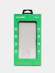 Белый power Bank с быстрой зарядкой Type-C, Micro, USB (Павер Банк), 20000 mAh