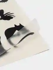 Черный набор наклеек "Котики" (26*19 см) на стекло автомобиля, интерьерные Кошки, котята
