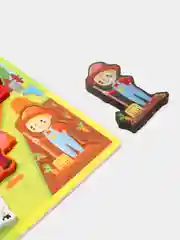 Алый деревянная рамка с вкладышами, развивающая игрушка