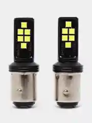 Комплект, 2 шт, Led ламп P21W 1156 BA15S/1157 BAY15D