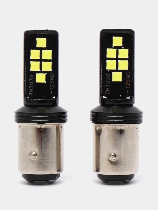 Комплект, 2 шт, Led ламп P21W 1156 BA15S/1157 BAY15D