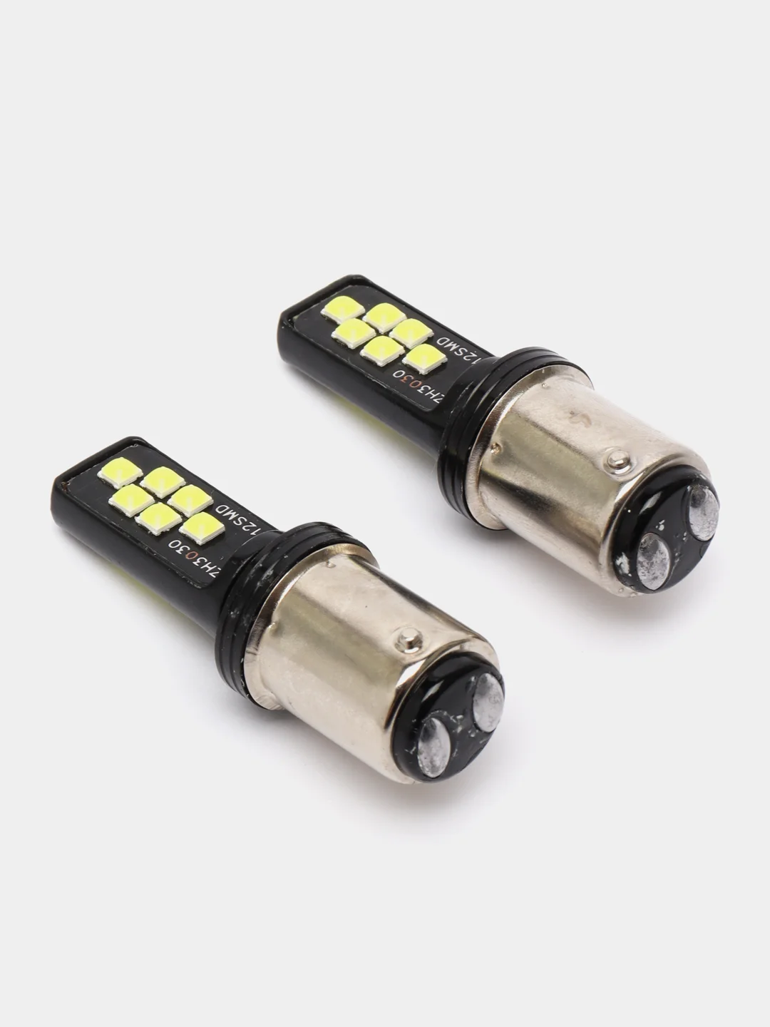 Комплект, 2 шт, Led ламп P21W 1156 BA15S/1157 BAY15D