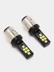 Комплект, 2 шт, Led ламп P21W 1156 BA15S/1157 BAY15D