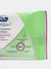 Зеленый влажные салфетки Aura, детские 0+, семейные, 15 штук