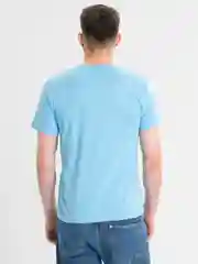 Голубой футболка мужская