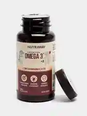 БАД к пище для детей Nutraway Омега-3, со вкусом малины, 120 капсул