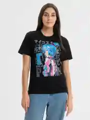 Багровый футболка женская светящаяся Hello Kitty "Куроми", аниме Hunter, Evangelion, Атака титанов
