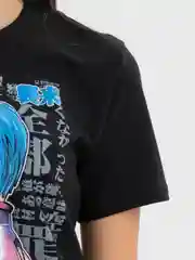 Багровый футболка женская светящаяся Hello Kitty "Куроми", аниме Hunter, Evangelion, Атака титанов