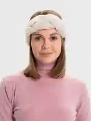 Молочный повязка на голову, вязаная