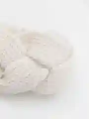 Белый повязка на голову, вязаная