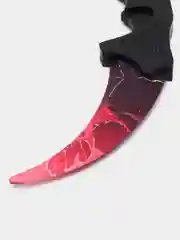 Вишнёвый нож керамбит Голд, Скретч (Scratch), Драгон гласс (Dragon Glass), деревянный
