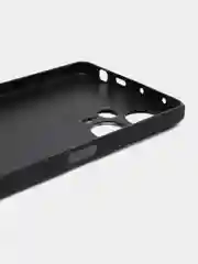 Черный чехол для Xiaomi Poco F5, Redmi Note 12 Turbo силиконовый BROSCORP матовый с защитой камер