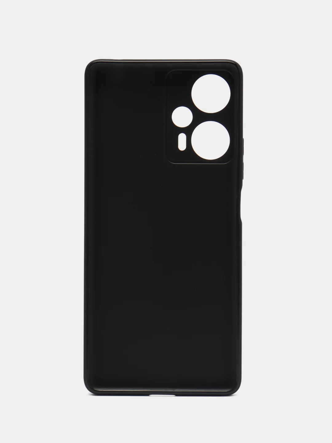 Черный чехол для Xiaomi Poco F5, Redmi Note 12 Turbo силиконовый BROSCORP матовый с защитой камер