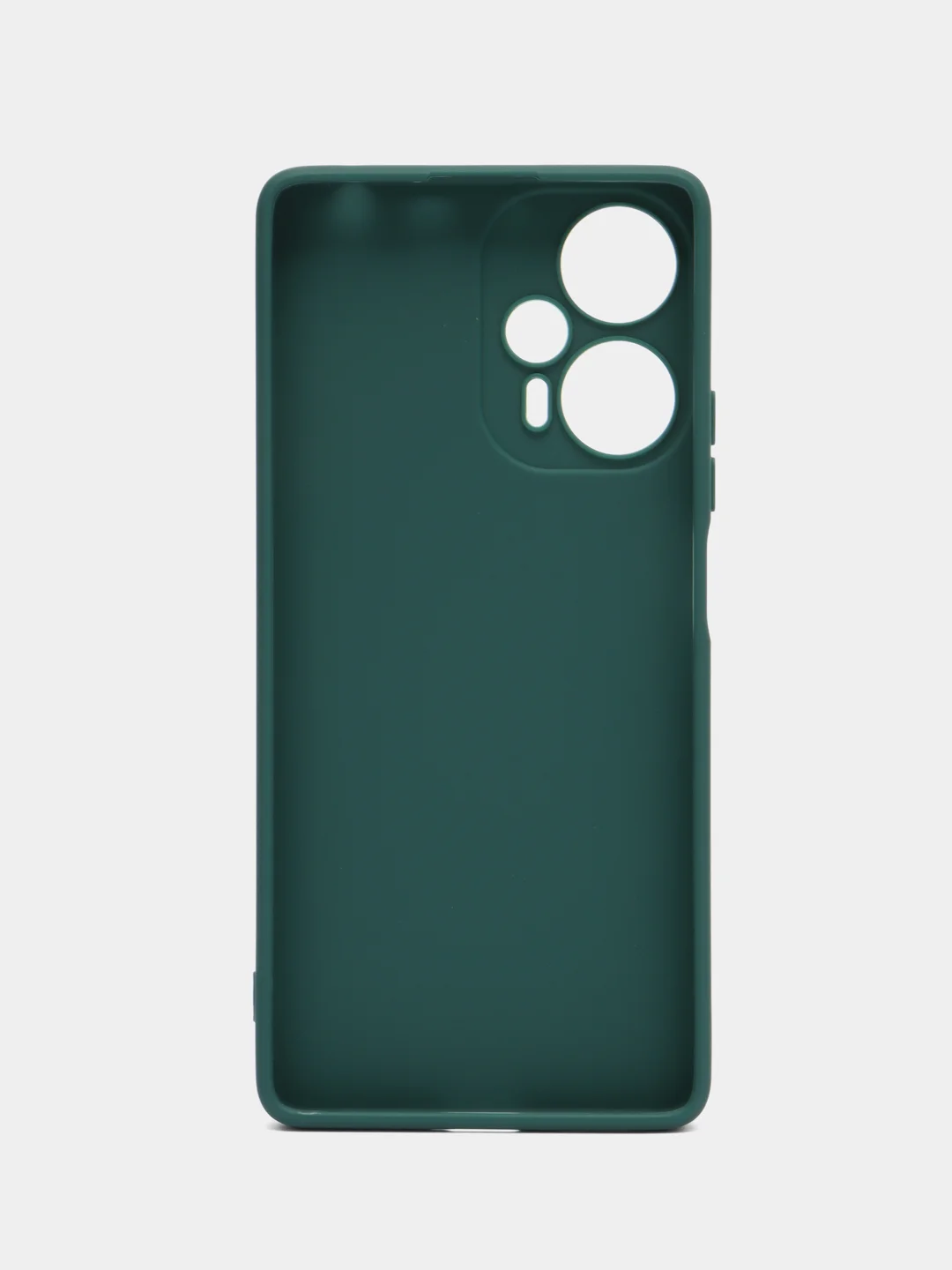 Тёмно-зелёный чехол для Xiaomi Poco F5, Redmi Note 12 Turbo силиконовый BROSCORP матовый с защитой камер