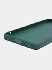 Тёмно-зелёный чехол для Xiaomi Poco F5, Redmi Note 12 Turbo силиконовый BROSCORP матовый с защитой камер