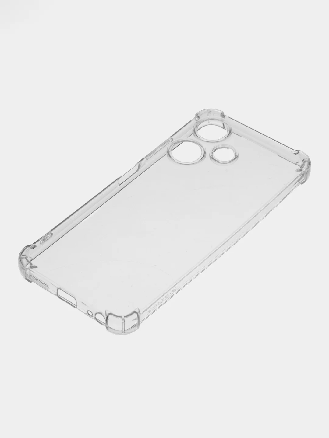 Прозрачный противоударный чехол BROSCORP для Infinix Hot 30i/30i NFC силиконовый с усиленными углами
