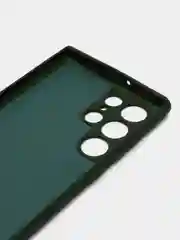 Зеленый чехол силиконовый для Samsung Galaxy S22 Ultra (Самсунг Галакси С22 Ультра)