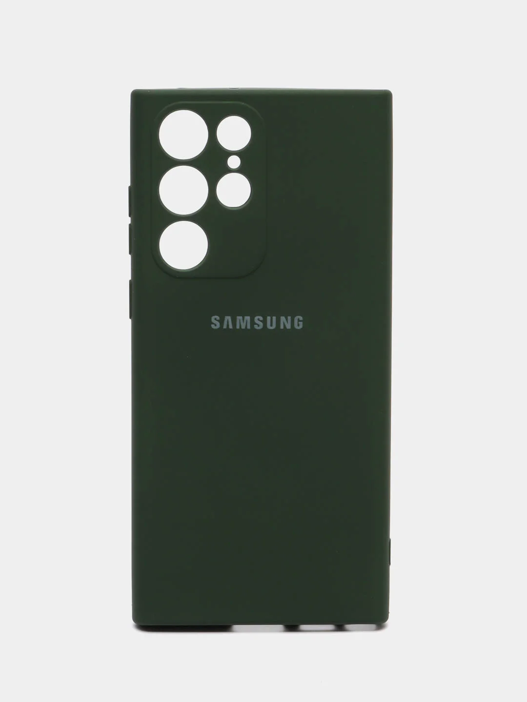 Зеленый чехол силиконовый для Samsung Galaxy S22 Ultra (Самсунг Галакси С22 Ультра)