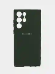 Зеленый чехол силиконовый для Samsung Galaxy S22 Ultra (Самсунг Галакси С22 Ультра)