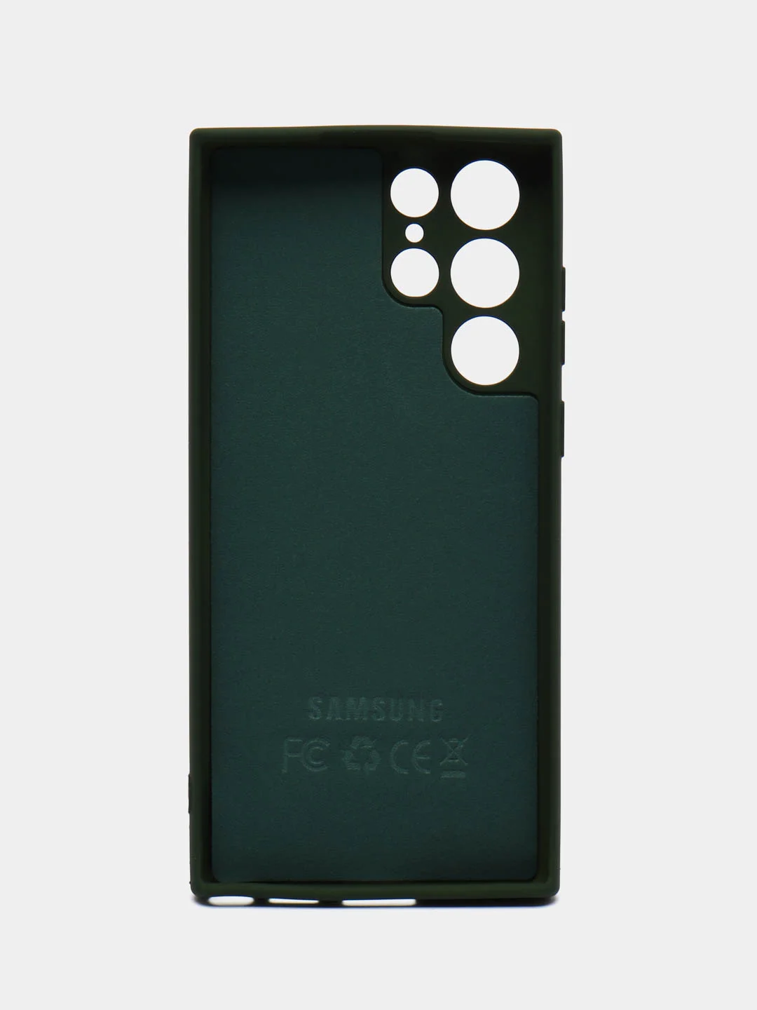 Зеленый чехол силиконовый для Samsung Galaxy S22 Ultra (Самсунг Галакси С22 Ультра)